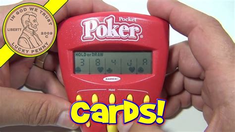 electronic handheld pocket poker game